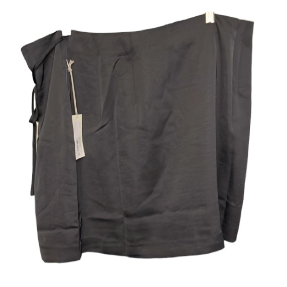 A NEW DAY size XXL black wrap mini 14-16 adjustable silk like fabric NWT